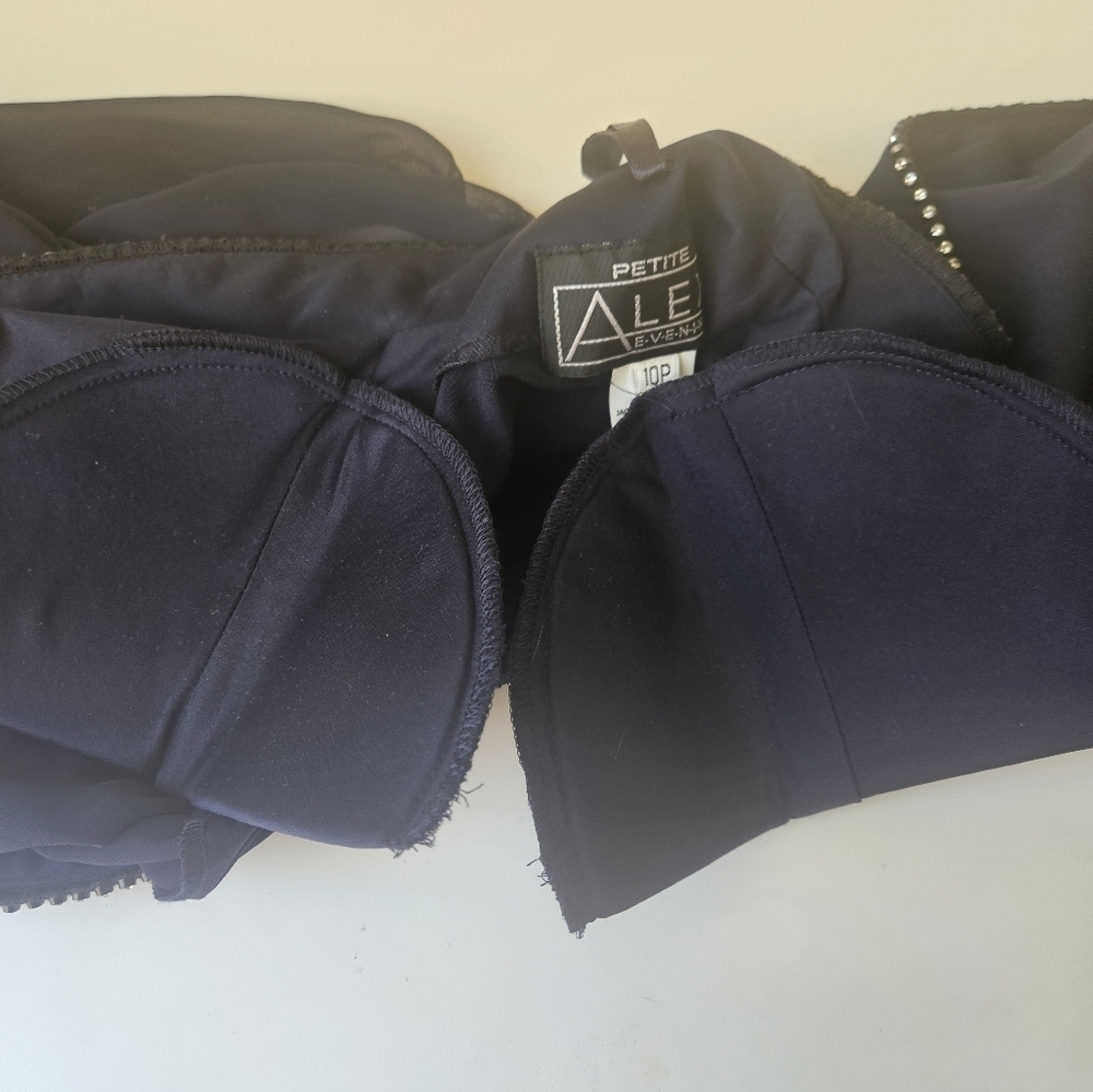 Alex Evenings -Women's 10P CroppedCardigan 1PC Shoulder Pad. - Picture 4 of 7